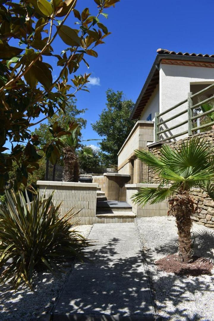 Chambre Au Calme Avec Spa Privatif Gratuit Sud Aveyron Les Palmiers Des Causses Saint-Rome-de-Tarn Esterno foto